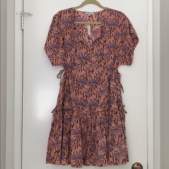 oasis palm print dress